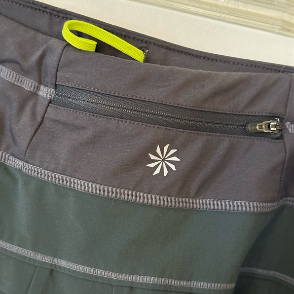 Athleta gray slightly flared skort with built in shorts… Hidden back pocket.. XL - Picture 5 of 14